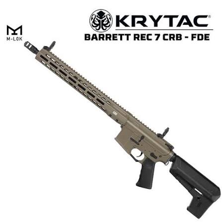 KRYTAC Barrett REC7 Carbine M-LOK AEG Airsoft Tüfek - FDE